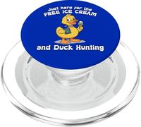 Just Here for Free Ice Cream and Duck Hunting Cruise Duck PopSockets PopGrip for MagSafe