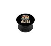 Just Here For The Alibi Frog Retro PopSockets Adhesive PopGrip