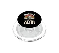 Just Here For The Alibi Frog Retro PopSockets PopGrip for MagSafe