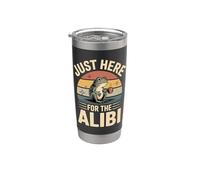 Just Here for The Alibi Frog Retro Stainless Steel Insulated Tumbler