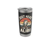 Just Here for The Alibi Frog Retro Stainless Steel Insulated Tumbler