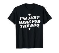 Just Here for The BBQ Grilling Value Graphic T-Shirt, Men, Black, M