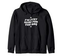 Just Here For The BBQ Grilling Zip Hoodie