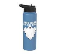 Just Here for The Boos Funny Ghost Stainless Steel Insulated Water Bottle