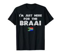 Just Here For The Braai Funny South Africa BBQ T-Shirt