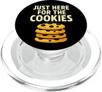Just Here for the Cookies Funny Snack Lover Design PopSockets PopGrip for MagSafe