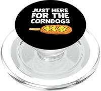 Just Here For The Corn Dogs Funny Corndog PopSockets PopGrip for MagSafe