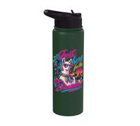 Just Here for the Drama Llama Tropical Retro Stainless Steel Insulated Water Bottle