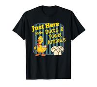 Just Here for The Ducks and Towel Animals Cruise Fun T-Shirt