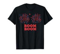 Just Here For The Fireworks Funny Couple Tee Men Women T-Shirt