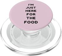 Just Here For The Food Funny Retro Thanksgiving Turkey Day PopSockets PopGrip for MagSafe