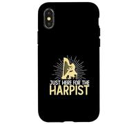 Just Here For The Harpist Funny Harp Playing For A Harpist Case for iPhone X/XS