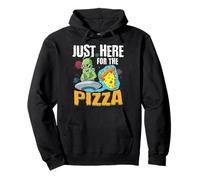 Just Here for the Pizza - The Ultimate Ufo Alien Pullover Hoodie
