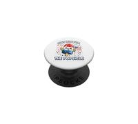 Just Here For The Popsicle Patriotic Popsicle Mascot Humor PopSockets Adhesive PopGrip