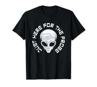 Just Here For The Probe Funny Gray Alien T-Shirt
