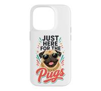 Just Here for the Pugs - Pug Lover Case for iPhone 14 Pro