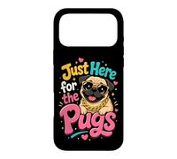 Just Here for the Pugs - Pug Lover Case for iPhone 17 Pro Max