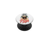 Just Here for the Pugs - Pug Lover PopSockets Adhesive PopGrip