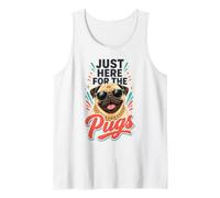 Just Here for the Pugs - Pug Lover Tank Top