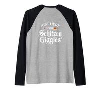 Just Here for The Schitzengiggles Funny German Octoberfest Raglan Baseball Tee