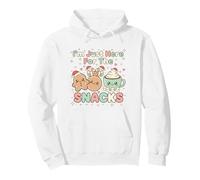 Just Here For The Snacks Christmas Cakes Lovers Holiday Pullover Hoodie
