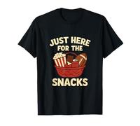 Just Here for The Snacks Sports Parent Novelty Humor T-Shirt