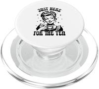 Just Here For The Tea Funny Vintage Retro Trendy Meme PopSockets PopGrip for MagSafe