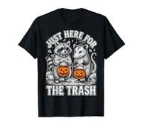 Just Here for The Trash Possum Raccoon Halloween Costume T-Shirt