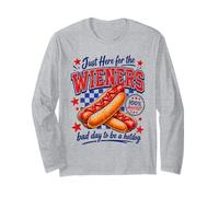 Just Here for the Wieners Bad Day to Be a Hotdog Long Sleeve T-Shirt