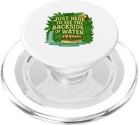 Just Here to See the Backside of Water Jungle Adventure PopSockets PopGrip for MagSafe