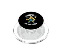 Just Here To Smash Balls And Make Friends - Padel Duck PopSockets PopGrip for MagSafe
