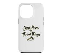 Just Here To Throw Things Lumberjack Axe Throwing Dad Shirt Case for iPhone 13 Pro