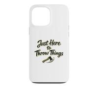 Just Here To Throw Things Lumberjack Axe Throwing Dad Shirt Case for iPhone 13 Pro Max