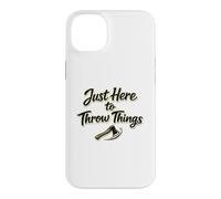 Just Here To Throw Things Lumberjack Axe Throwing Dad Shirt Case for iPhone 14 Plus