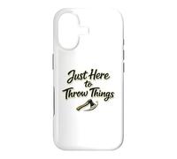 Just Here To Throw Things Lumberjack Axe Throwing Dad Shirt Case for iPhone 17
