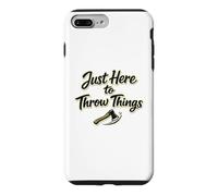 Just Here To Throw Things Lumberjack Axe Throwing Dad Shirt Case for iPhone 7 Plus/8 Plus