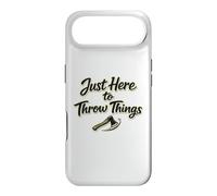 Just Here To Throw Things Lumberjack Axe Throwing Dad Shirt Case for iPhone Air