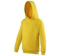 Just Hoods by AWDis Kids Hoodie, Sun Yellow, 5/6 Years (Manufacturer Size: Small)