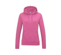 Just Hoods Ladies Womens Cotton Rich Hooded Sweatshirt Hoodie - 20 Colours