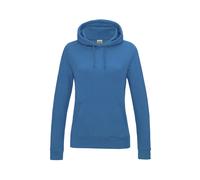 Just Hoods Ladies Womens Cotton Rich Hooded Sweatshirt Hoodie - 20 Colours