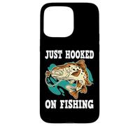 Just hooked on fishing, funny fishing Case for iPhone 15 Pro Max