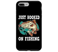 Just hooked on fishing, funny fishing Case for iPhone 7 Plus/8 Plus
