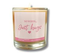 Just Hugs Candle No Words Comfort Candle Soy Wax Vanilla Scented Sympathy Thinking of You 30cl CLEARWCJ18