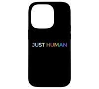 Just Human lgbt Equality Diversity Rainbow Case for iPhone 14 Pro