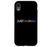 Just Human lgbt Equality Diversity Rainbow Case for iPhone XR