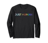 Just Human lgbt Equality Diversity Rainbow Long Sleeve T-Shirt
