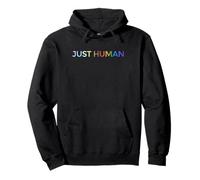 Just Human lgbt Equality Diversity Rainbow Pullover Hoodie