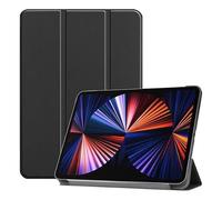 JUST IN CASE | iPad Pro 12.9 Case 2022/2021 6 Generation (Trifold (Premium Protection, Adjustable Stand, Sleep/Wake Function, Slim & Light) Black
