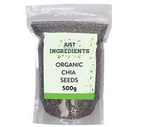 Just Ingredients Chia Seeds 500g Organic Seeds High in Omega Perfect for Sn