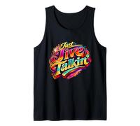 Just Jive Talkin Psychedelic 70s Retro Funk Design Tank Top